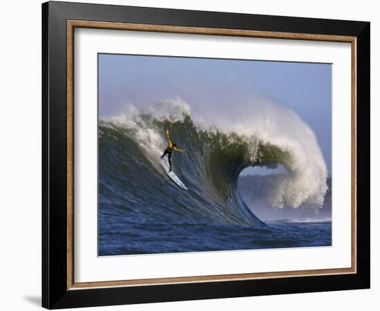 Mavericks Surf Competition 2010, Half Moon Bay, California, Usa-Rebecca Jackrel-Framed Photographic Print