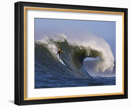 Mavericks Surf Competition 2010, Half Moon Bay, California, Usa-Rebecca Jackrel-Framed Photographic Print