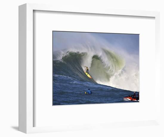 Mavericks Surf Competition 2010, Half Moon Bay, California, Usa-Rebecca Jackrel-Framed Photographic Print