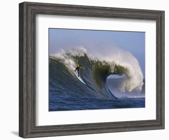 Mavericks Surf Competition 2010, Half Moon Bay, California, Usa-Rebecca Jackrel-Framed Photographic Print