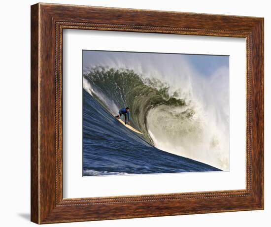 Mavericks Surf Competition 2010, Half Moon Bay, California, Usa-Rebecca Jackrel-Framed Photographic Print