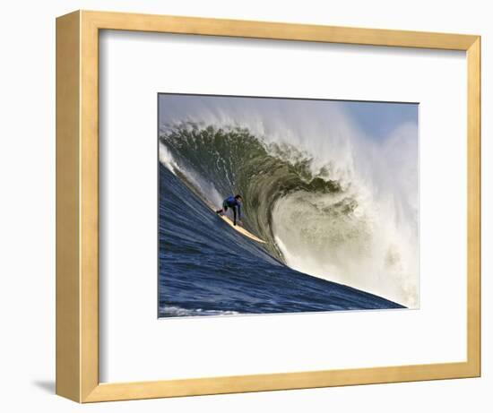 Mavericks Surf Competition 2010, Half Moon Bay, California, Usa-Rebecca Jackrel-Framed Photographic Print