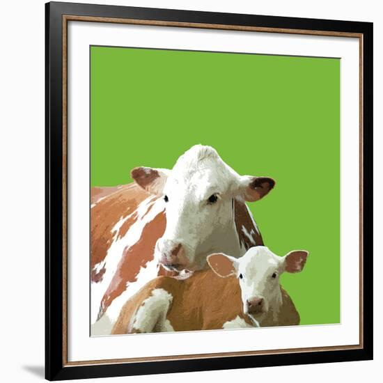 Mavis and Molly-Linda Wood-Framed Giclee Print