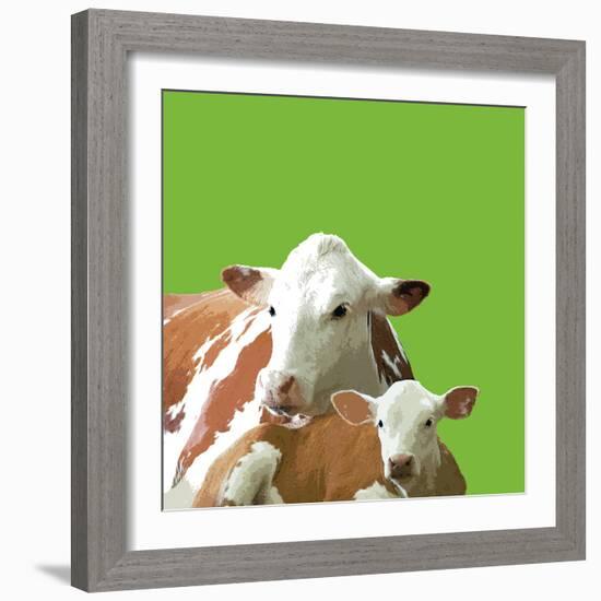 Mavis and Molly-Linda Wood-Framed Giclee Print