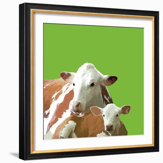 Mavis and Molly-Linda Wood-Framed Giclee Print