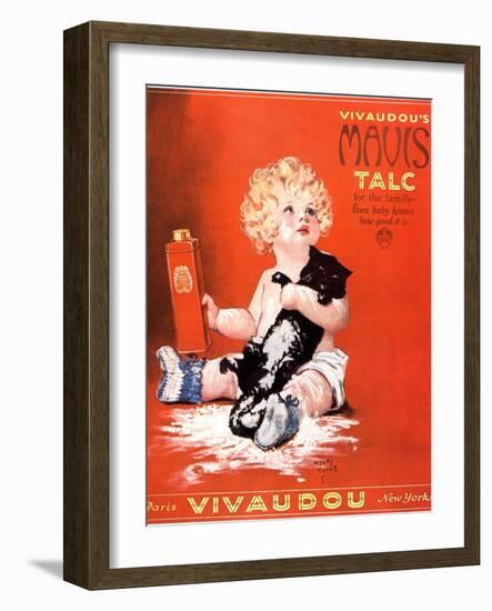 Mavis Talc Cats Talcum Powder, USA, 1920-null-Framed Giclee Print