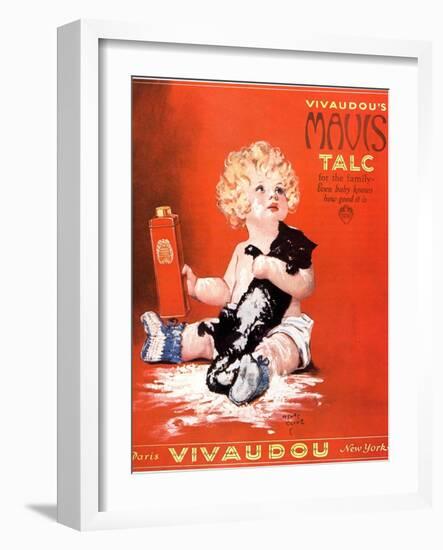 Mavis Talc Cats Talcum Powder, USA, 1920-null-Framed Giclee Print