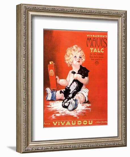 Mavis Talc Cats Talcum Powder, USA, 1920-null-Framed Giclee Print