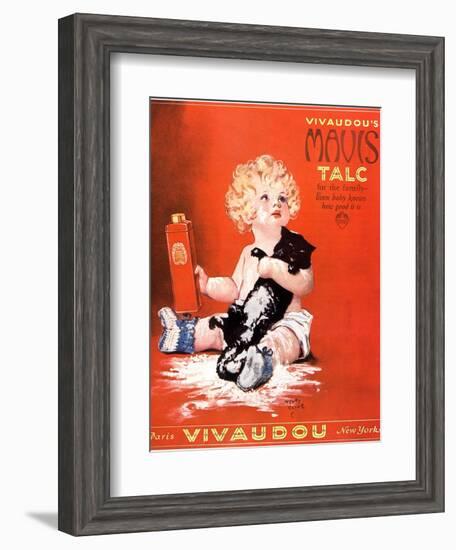 Mavis Talc Cats Talcum Powder, USA, 1920--Framed Giclee Print