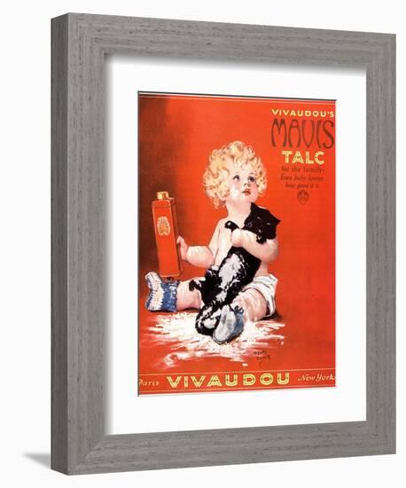 Mavis Talc Cats Talcum Powder, USA, 1920-null-Framed Giclee Print