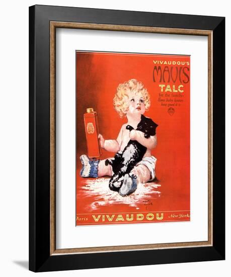 Mavis Talc Cats Talcum Powder, USA, 1920-null-Framed Giclee Print