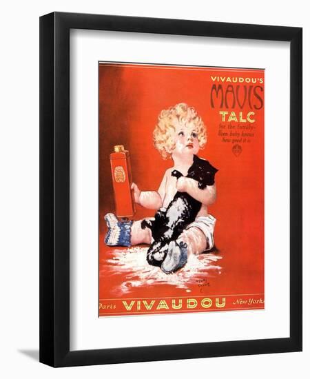 Mavis Talc Cats Talcum Powder, USA, 1920--Framed Giclee Print