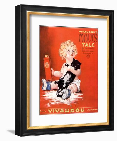 Mavis Talc Cats Talcum Powder, USA, 1920-null-Framed Giclee Print