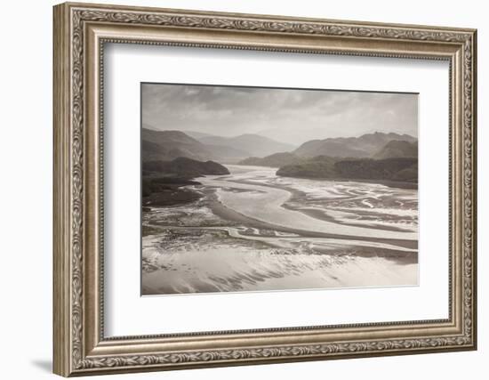 Mawddach Estuary at Low Tide, Barmouth, Snowdonia National Park, Gwynedd, Wales, May 2012-Peter Cairns-Framed Photographic Print