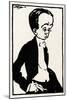 Max Beerbohm caricature by-Joseph Simpson-Mounted Giclee Print
