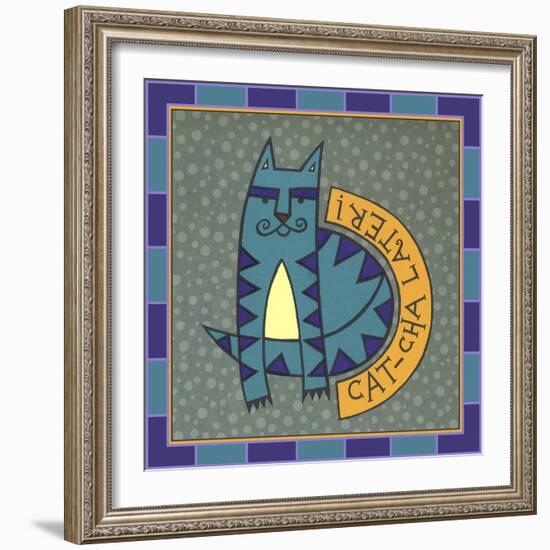 Max Cat Iconic-Denny Driver-Framed Giclee Print