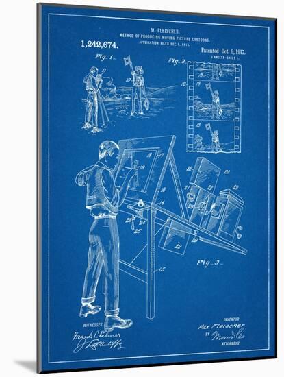 Max Fleischer Patent-null-Mounted Art Print