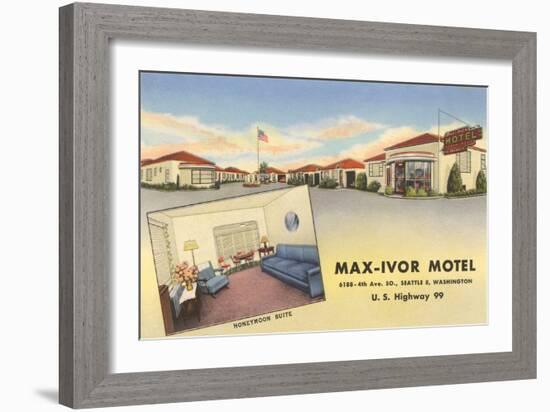 Max-Ivor Motel, Seattle, Washington-null-Framed Art Print