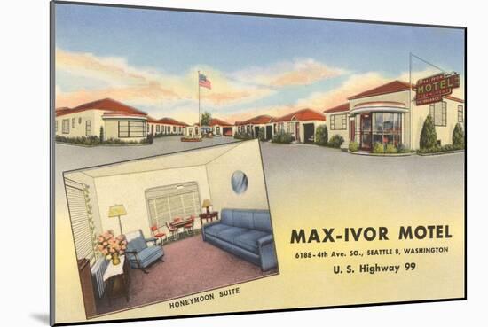 Max-Ivor Motel, Seattle, Washington-null-Mounted Art Print