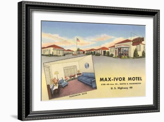 Max-Ivor Motel, Seattle, Washington-null-Framed Art Print