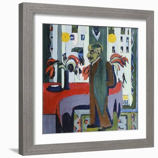 Max Liebermann in His Studio; Max Liebermann in Seinem Atelier, 1926-Ernst Ludwig Kirchner-Framed Giclee Print