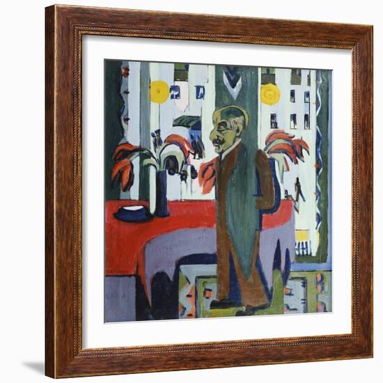 Max Liebermann in His Studio; Max Liebermann in Seinem Atelier, 1926-Ernst Ludwig Kirchner-Framed Giclee Print