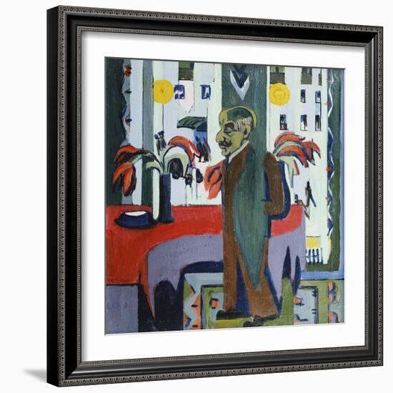 Max Liebermann in His Studio; Max Liebermann in Seinem Atelier, 1926-Ernst Ludwig Kirchner-Framed Giclee Print