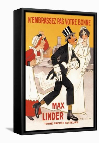 Max Linder Movie Poster-null-Framed Stretched Canvas