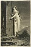 Girl in Her Nightie Walks on the Window-Ledge-Max Pirner-Framed Art Print