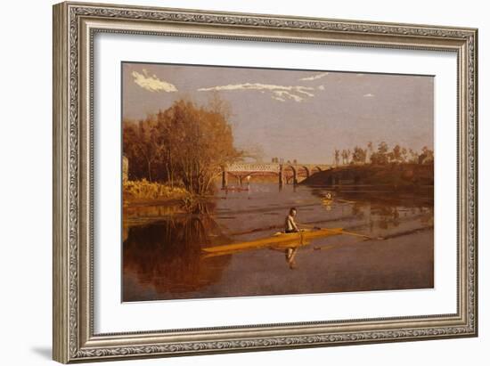 Max Schmitt in a Single Scull-Thomas Cowperthwait Eakins-Framed Giclee Print