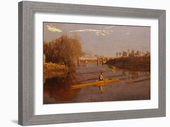 Max Schmitt in a Single Scull-Thomas Cowperthwait Eakins-Framed Giclee Print