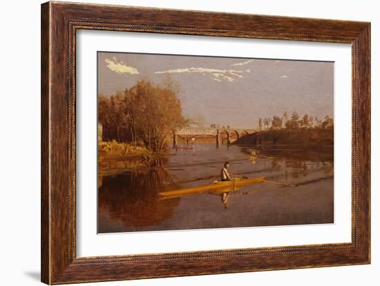 Max Schmitt in a Single Scull-Thomas Cowperthwait Eakins-Framed Giclee Print