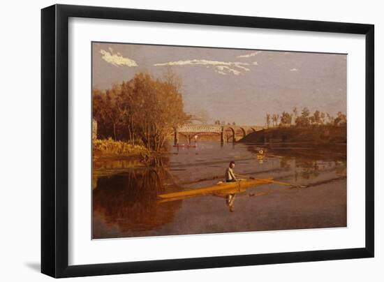 Max Schmitt in a Single Scull-Thomas Cowperthwait Eakins-Framed Giclee Print