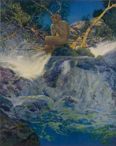 Pan by a Stream by Maxfield Parrish