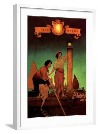Venetian Lamplighters' Art Print - Maxfield Parrish | Art.com