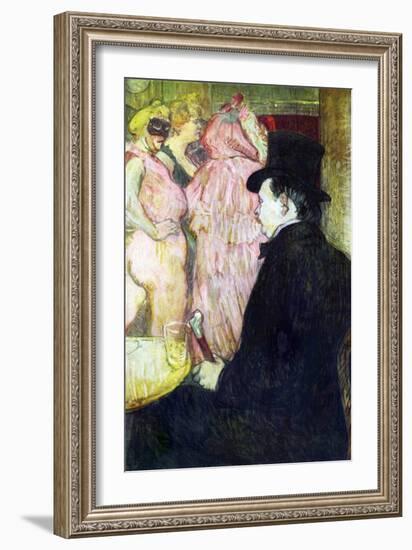 Maxim Dethomas-Henri de Toulouse-Lautrec-Framed Art Print