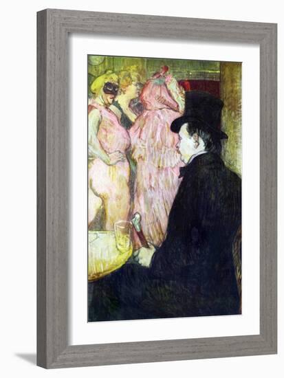 Maxim Dethomas-Henri de Toulouse-Lautrec-Framed Art Print