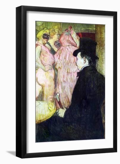 Maxim Dethomas-Henri de Toulouse-Lautrec-Framed Art Print