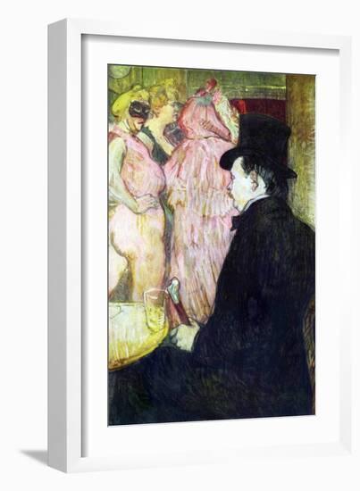 Maxim Dethomas-Henri de Toulouse-Lautrec-Framed Art Print