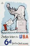 Surface Letters to Usa 6D for the First Oz-Maxim Shamir-Framed Art Print