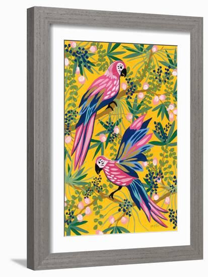 Maximalist Parrots-Yvette St. Amant-Framed Art Print