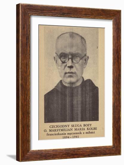 Maximilian Kolbe, Polish Franciscan Friar and Martyr-null-Framed Photographic Print