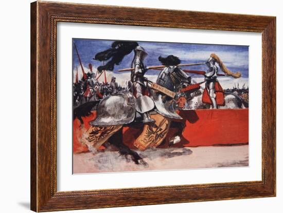 Maximilian Would Often Take Part in Tournaments-Arthur C. Michael-Framed Giclee Print