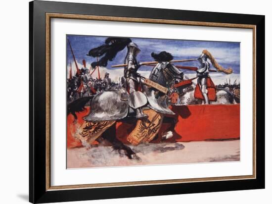 Maximilian Would Often Take Part in Tournaments-Arthur C. Michael-Framed Giclee Print