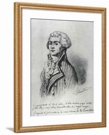 Maximilien De Robespierre (1758-1794)-null-Framed Art Print