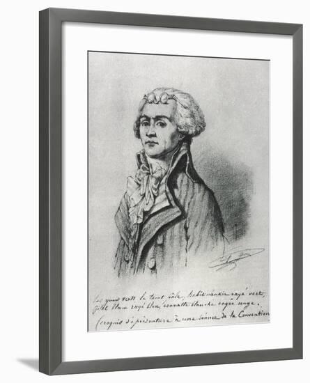 Maximilien De Robespierre (1758-1794)-null-Framed Art Print