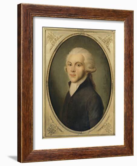 Maximilien de Robespierre, représenté en costume de député du Tiers-Etat en 1789 (1759-1794)-null-Framed Giclee Print