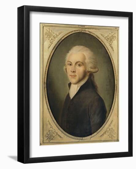 Maximilien de Robespierre, représenté en costume de député du Tiers-Etat en 1789 (1759-1794)-null-Framed Giclee Print