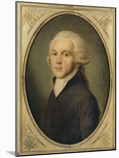 Maximilien de Robespierre, représenté en costume de député du Tiers-Etat en 1789 (1759-1794)-null-Mounted Giclee Print