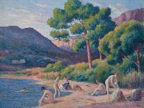 Baigneurs À Saint-Tropez, 1903 (Oil on Canvas)-Maximilien Luce-Giclee Print